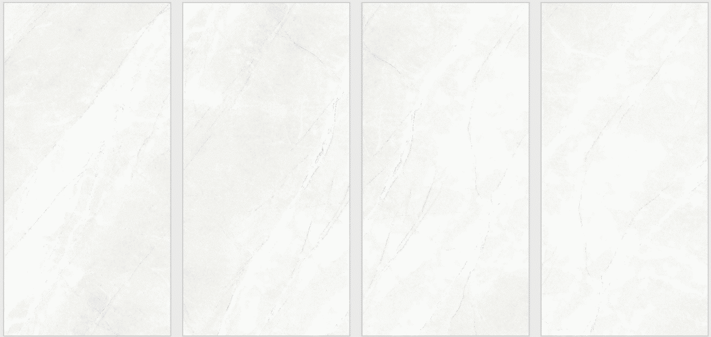 Porcelain Tiles Glossy (60x120x9mm) White & Gray | Design. 16225-tr1
