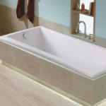 aqua acrylic bathtub