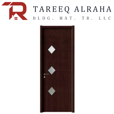 Wpvc Door Customized Sizes (width 70cm-120cm) x (height 200cm-240cm) | DFD-054-tr-gd Made-In-UAE