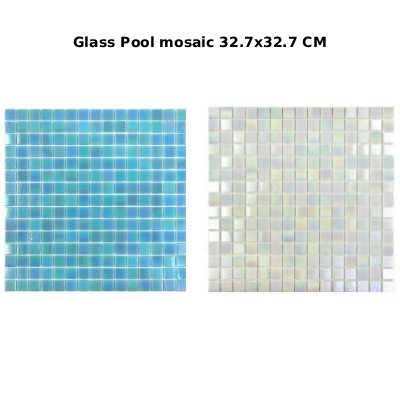 Glass Pool mosaic 32.7x32.7 CM