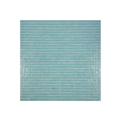 Hot Melt Glass Mosaic Pool Tiles Glossy Sheet 32.7x32.7x4mm (Chip 20x20x4mm) | MGW620202-tr-f