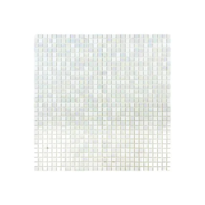 Hot Melt Glass Mosaic Pool Tiles Glossy Sheet 32.7×32.7×4mm (Chip 20×20×4mm) | MGW620401-tr-f