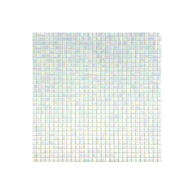 Hot Melt Glass Mosaic Pool Tiles Glossy Sheet 32.7x32.7x4mm (Chip 20x20x4mm) | MGW620402-tr-f