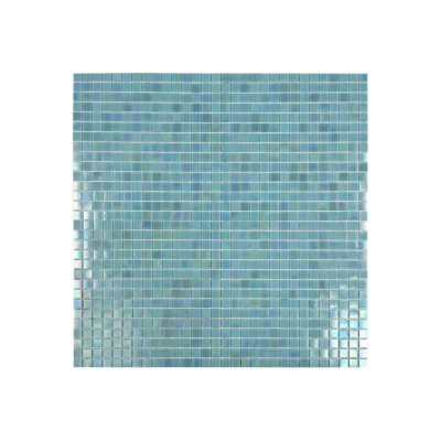 Hot Melt Glass Mosaic Pool Tiles Glossy Sheet 32.7x32.7x4mm (Chip 20x20x4mm) | MGW620730-tr-f