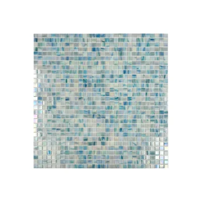 Hot Melt Glass Mosaic Pool Tiles Glossy Sheet 32.7x32.7x4mm (Chip 20x20x4mm) | MGW620762-tr-f