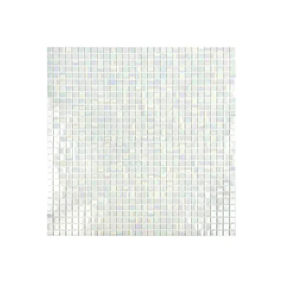 Hot Melt Glass Mosaic Pool Tiles Glossy Sheet 32.7x32.7x4mm (Chip 20x20x4mm) | MGW625130-tr-f