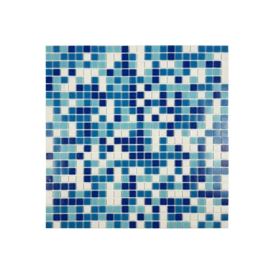 Hot Melt Glass Mosaic Pool Tiles Glossy Sheet 32.2×32.2×4mm (Chip 25×25×4mm) | MGW625251-tr-f