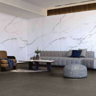 Porcelain Slab Tiles Glossy (280x120x6mm) | Statuario-Oro-tr24