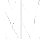 Porcelain Tiles Glossy (60x120x9mm) White & Black | Design. F102-tr1