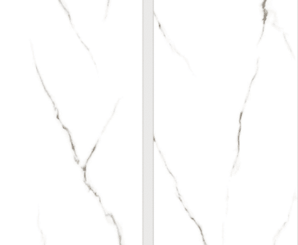 Porcelain Tiles Glossy (60x120x9mm) White & Black | Design. F102-tr1